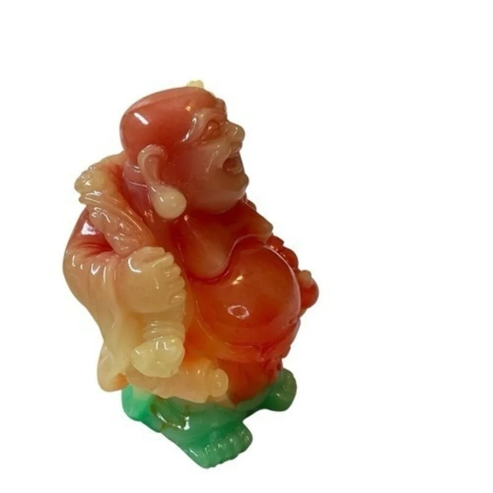 VTG Chinese Collectible Buddha Lucky Wealth&Good Fortune Statue 3.5